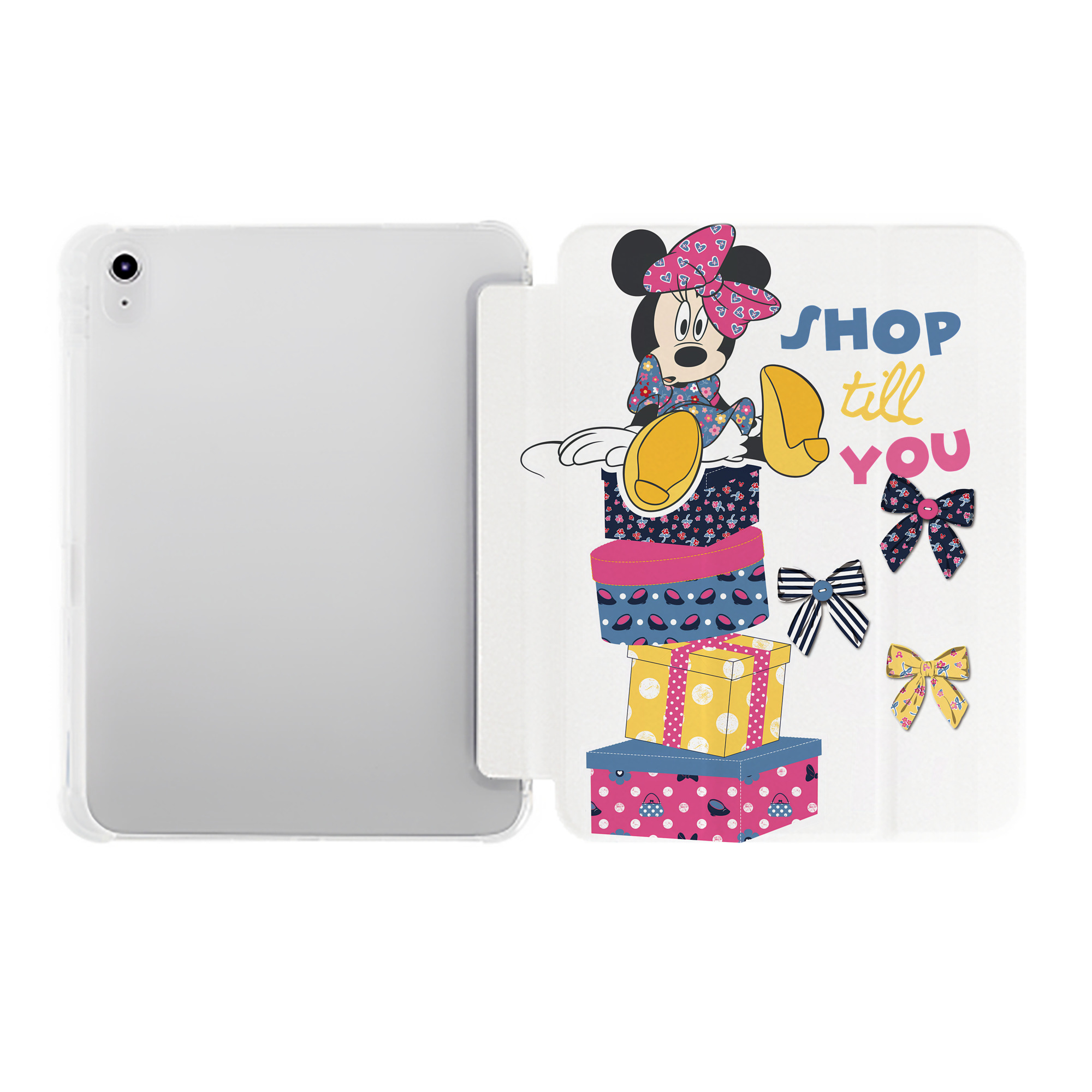 （画像用） ミッキーマウス Mickey Mouse IPad ケース ペン収納付き 三つ折りスタンド PUレザー×シリコン 対応機種9.5/10.5/10.9インチ
